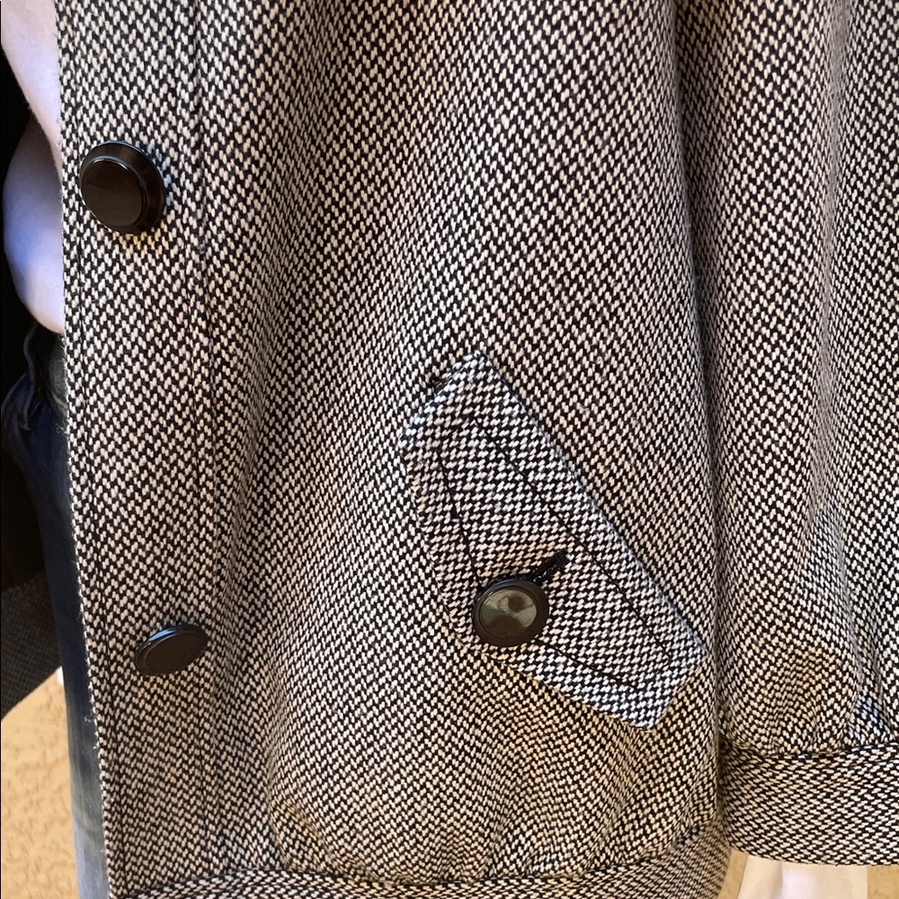 Hinge Houndstooth Patterned Jacket with oversized… - image 4